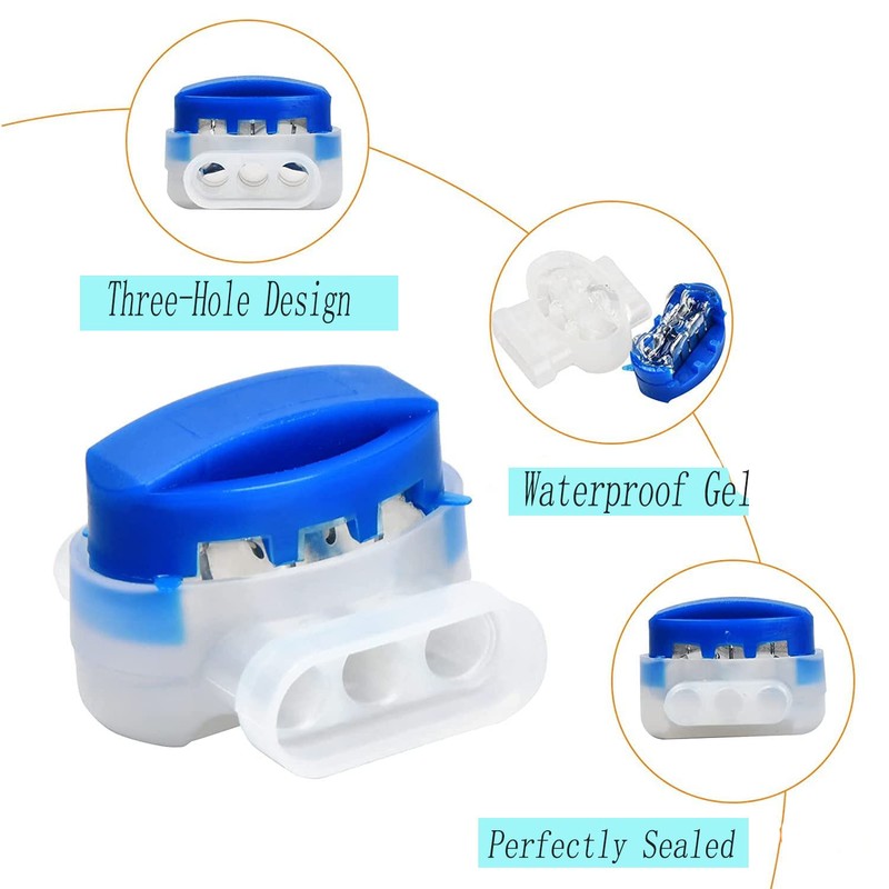 20 Pcs Cable Connector Electrical Wire Connectors for Robotic Lawn