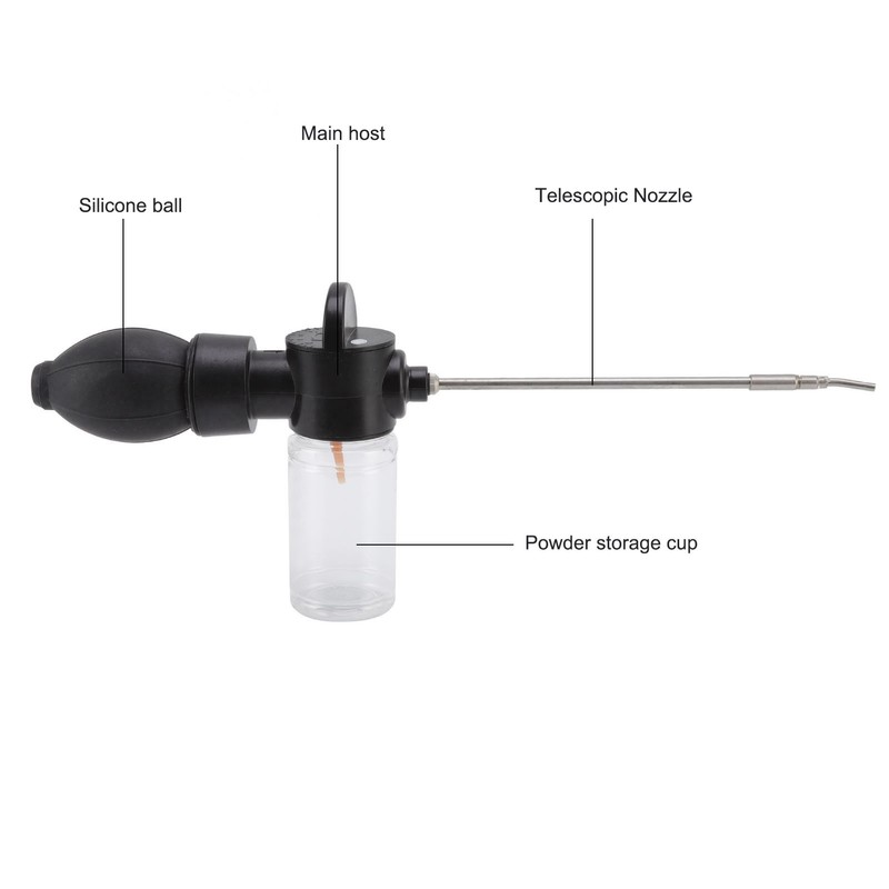 Pest Control Bulb Duster with 3 Stainless Steel Nozzles Termite