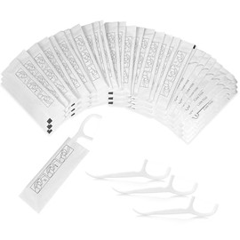 100 púas de hilo dental, paquete individual, para limpieza dental y cuidado bucal, para oficina, restaurante, hotel y uso personal