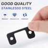 PATIKIL 1" x 2.24" Deadbolt Strike Plate, 1 Set Adjustable