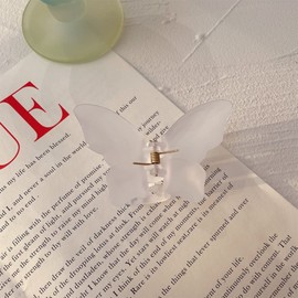 4 Pcs Butterfly Hair Claw Clips Medium Acrylic Hair Clamps Non-Slip Strong Hold Jaw Clips For Women Girls Thick or Thin Hair Accessories