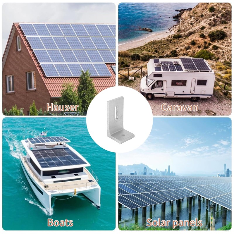 L Foot Solar Mount,Aluminum Alloy Photovoltaic Solar Panel Mounting L