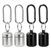Ymcafmo 4 Pack Waterproof Metal Earplug Case with Keychain, Hard