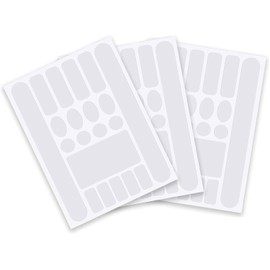 Lihetymg Pack of 3 Bicycle Protective Film, Frame Protection Film, Bicycle Frame Protection Carbon Sticker, Bicycle Protection Paint Damage Frame Sticker, Bicycle Protective Film, Chain Stays Sticker