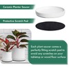 D'vine Dev Modern Round 6 Inch Ceramic Plant Pot Saucer,