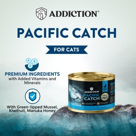 Addiction Wild Islands Pacific Catch Premium Ocean Fish & Salmon Grain-Free Canned Cat Food (Pack 24)