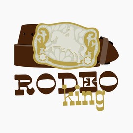 CafePress Rodeo King Snapback Trucker Hat Black/White