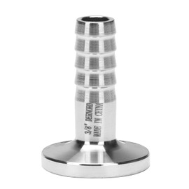 DERNORD 1/2" Tri Clamp to 3/8" Hose Barbed Adapter SUS304 Sanitary Hose Pipe Fitting (3/8 Inch Barb Hose)