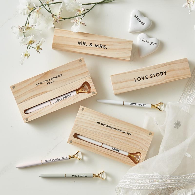 Santa Barbara Design Studio Wedding Gifts Gem Refillable Pen Wood