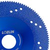 LOZLIN 2PCS 125mm Marble Brazing Bowl Grinding Blade Cutting Diamond
