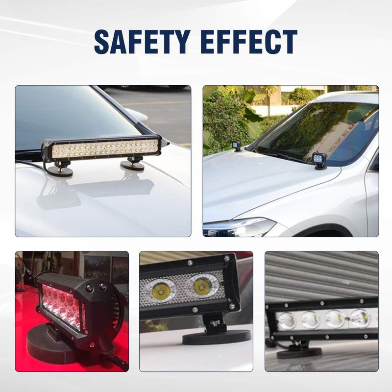 NORTHYUN Magnetic Base LED Light Bar Mounting Brackets Windshield Powerful
