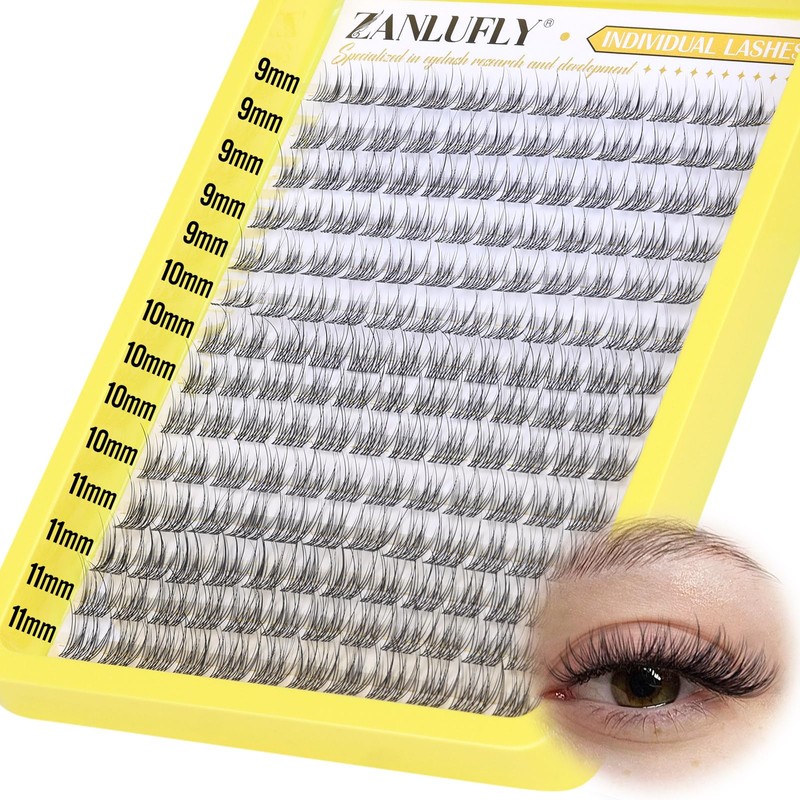 Cluster Lashes Natural Eyelash Clusters CC-Curly Eyelash Extension Wispy Individual
