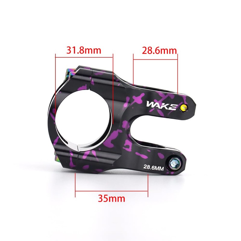 BESNIN Bicycle Stem 0 Degree 31.8 mm for Handlebars 35