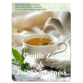 LOOMICA Licorice Mint Tea Bags, Caffeine Free, Refreshing Peppermint & Earthy Sweet Licorice Root Tea Bags for Relaxation, Individually Wrapped Bags, No Artificial Sugar Added, 20 Counts