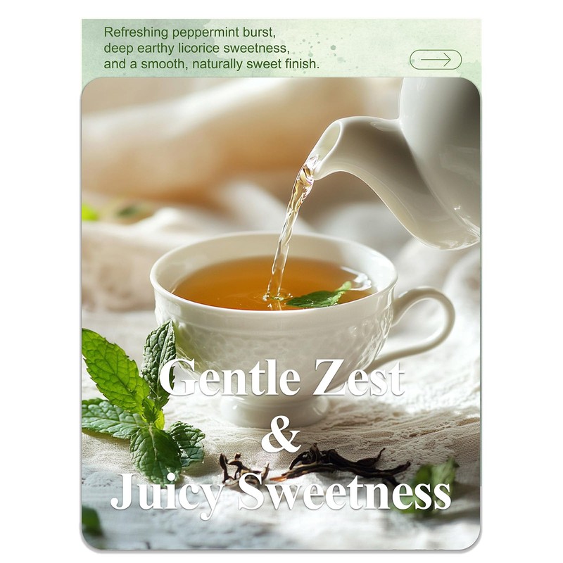 LOOMICA Licorice Mint Tea Bags, Caffeine Free, Refreshing Peppermint &
