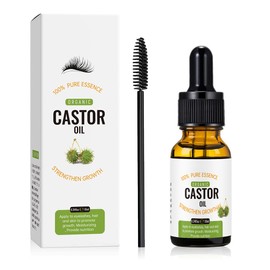 Aceite de Ricino, Suero para el Crecimiento de Pestañas, Crecimiento de Cejas, Líquido, Aceite Esencial, Maquillaje, Potenciador de Pestañas (10ml)   