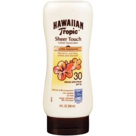 Hawaiian Tropic SPF 30 Lotion Sunscreen Sheer Touch Ultra Radiant Soft Skin 8oz