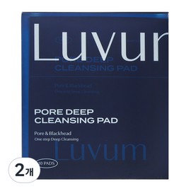 Loveum Pore Deep Cleansing Pads, 10 pieces, 10ml, 2 pieces / 러븀 포어 딥 클렌징 패드, 10개입, 10ml, 2개
