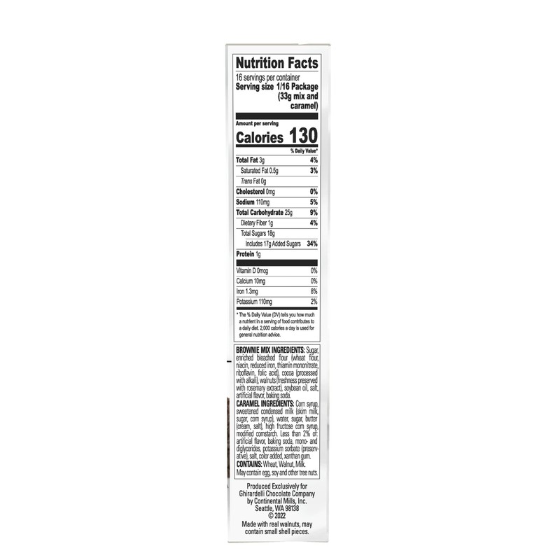 GHIRARDELLI Caramel Turtle Premium Brownie Mix - 18.5 OZ (Pack