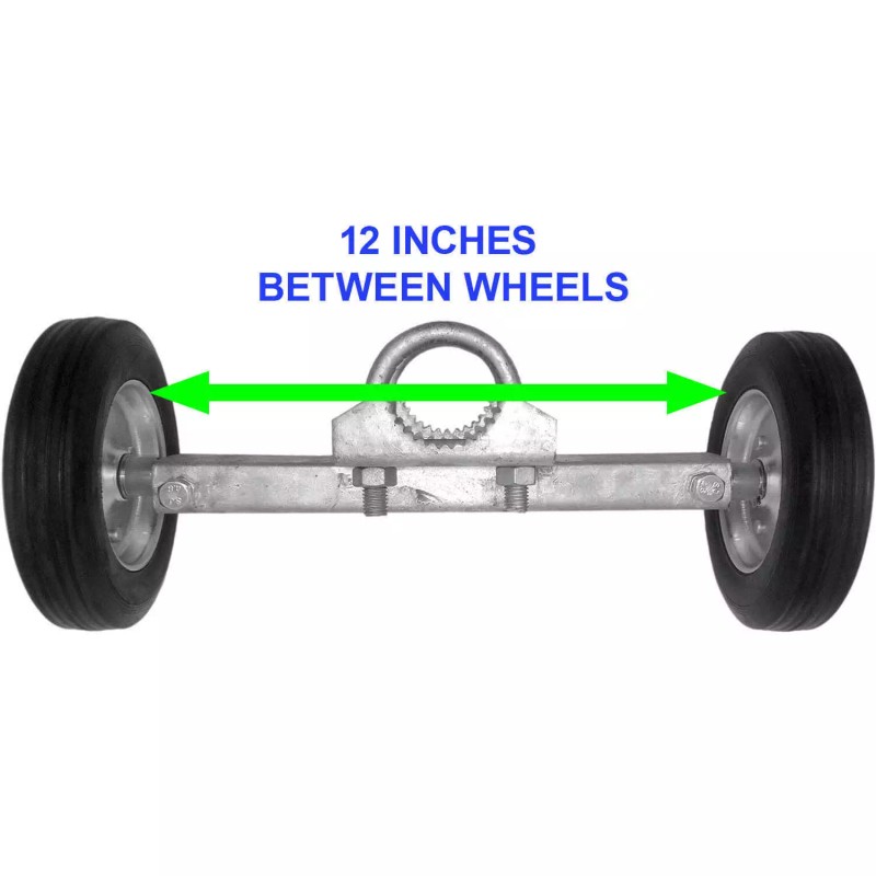 Jake Sales WIDE STANCE 6-INCH Rolling Residential Gate Wheel Carrier