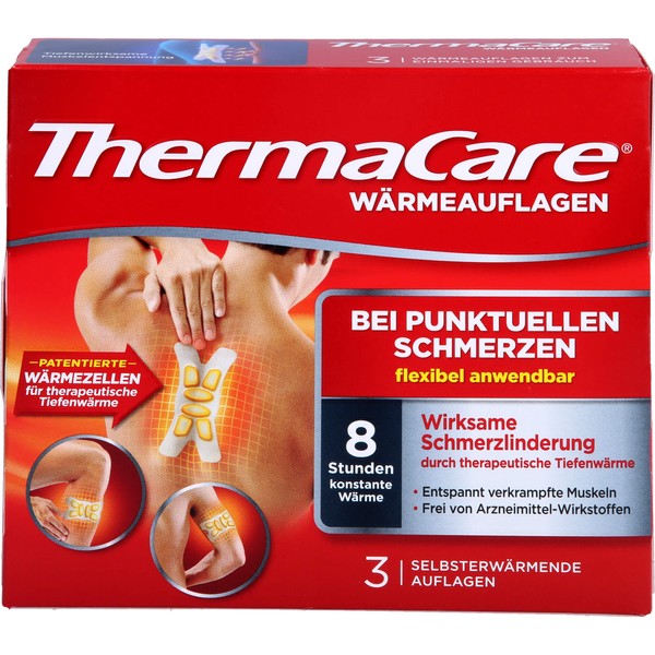 ThermaCare Wärmeauflagen bei punktuellen Schmerzen, 3 pcs. Patch