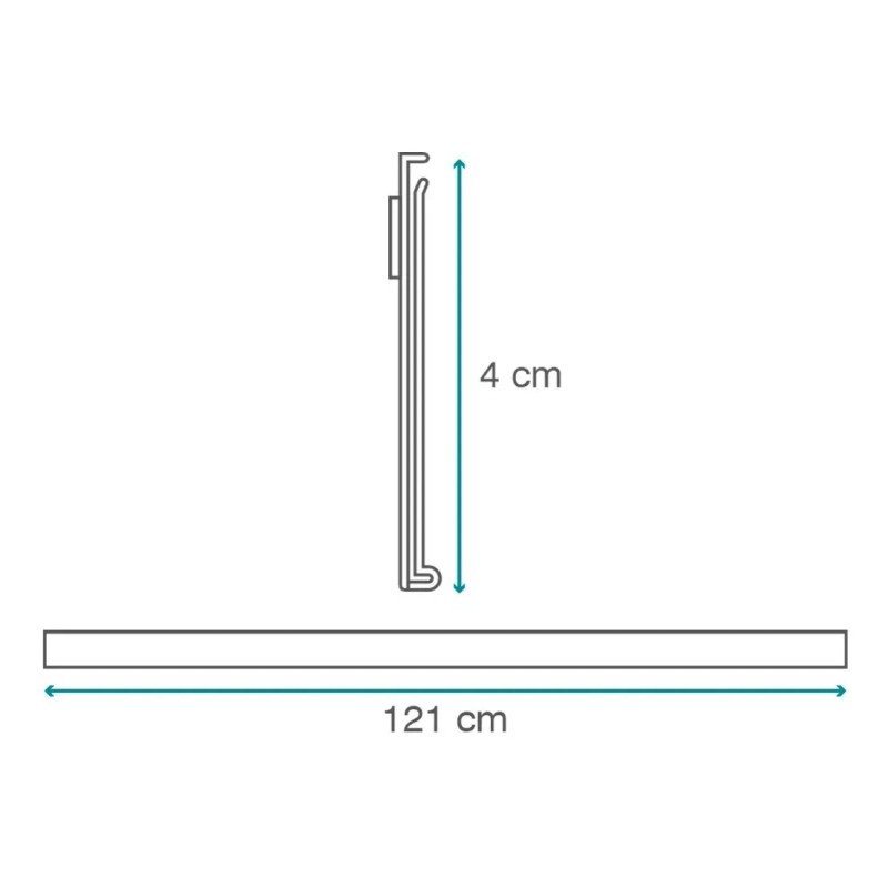 Exhivit Porta Precio Plano, Preciador Góndolas Autoservicios 12pzs