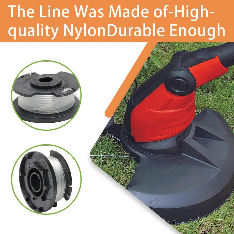 Replacement Spool Grass Trimmer Line, Pack of 2, Compatible with