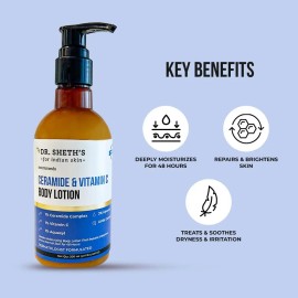 Dr. Sheth's Loción Corporal De Ceramida Y Vitamina C Para Pi