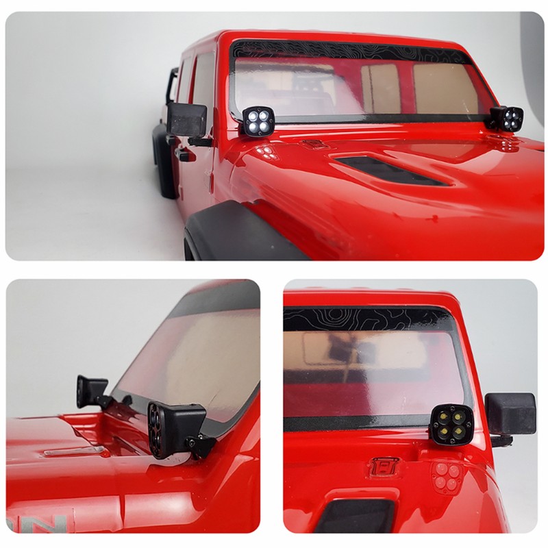 Metal Rear Bumper Back Hitch Carrier with Light for Traxxas