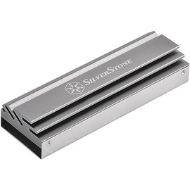 SilverStone Technology TP04 M.2 SSD Cooling Kit Aluminium Alloy Titanium Grey SST-TP04T