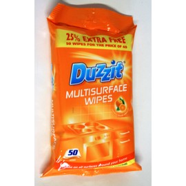 Duzzit DZT015 Multisurface Wipes, Pack of 50