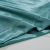 Soft Plush Teal Green Satin Silk Pillowcase for Hair &