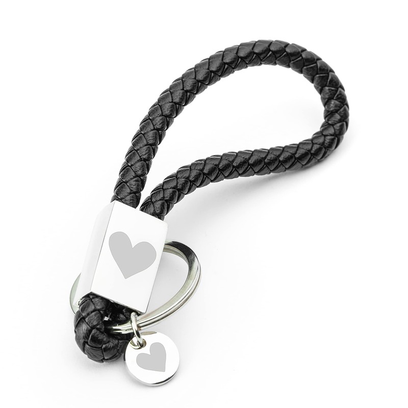 Glitzkind Keyring with Engraving for Mum, Grandma, Dad, Girlfriend, Heart