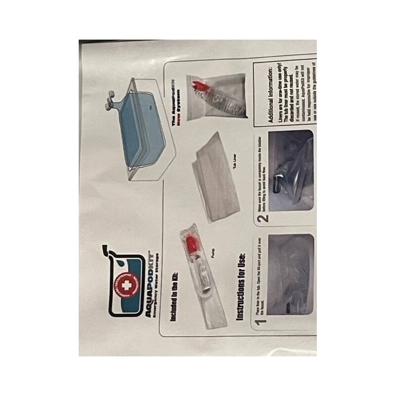AquaPodKit AquaPod Kit 2.0 Emergency Water Storage 65 gal Drinking