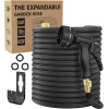 Garden 100ft Expandable Rubber Garden Hose 10-Function Spray Nozzle Lightweigh