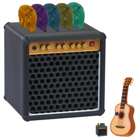 Guitar Pick Holder, Aesthetically Guitar Accessories, Speaker Shape Picks Storage Container Guitars Players Lovers Simulation Speaker Desktop Ornaments Gift