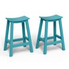 nevilywood Bar Stools,Set of 2 Chairs,Saddle Bar stools with Curved