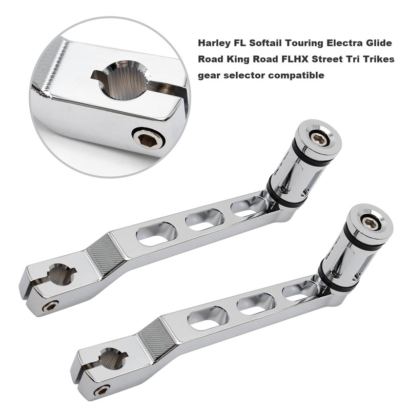 VIKKSAER Motorcycle Heel Toe Shift Lever, Gear Pedals Shift Arms,