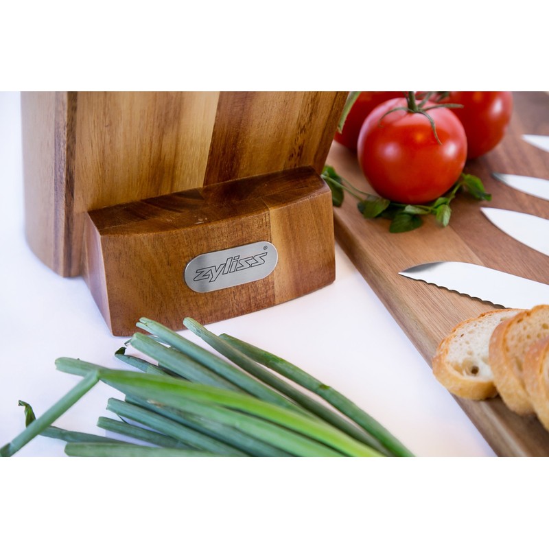 ZYLISS Control Wooden Knife Block - Kitchen Cutlery Storage -