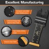 6 Pack Titanium Multi Tool Blades Extra-Long Reach Oscillating Saw