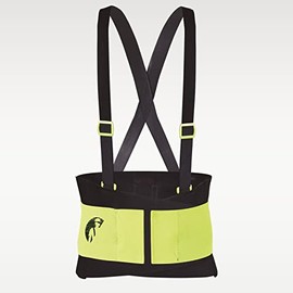 Faja elástica de trabajo para hombre y mujer, con tirantes útil para mejorar la postura de carga, gimnasio, trabajo, soporte lumbar elástica y...     