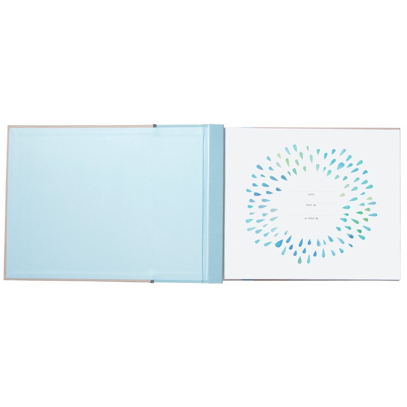 C.R. Gibson Blue Nautical Baby's First Year Memory Book, 12.5"