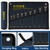 YIYEIE 9PCS Flex-Head Ratcheting Wrench Set, SAE 5/16, 11/32, 3/8,
