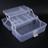 Walfront Toolbox Organizer For Tools Clear Plastic Foldable storage Box
