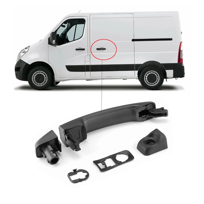 Pulchra Left Side Exterior Door Handle Sliding Door Handle for
