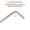 HARFINGTON 10pcs Hex Key Wrench 3/16" L-Shape Hexagon SAE Wrenches