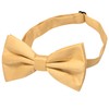 RBOCOTT Champagne Bow Tie Bowtie and Pocket Square Set for