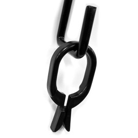 STORE FIXTURES DIRECT Black Scarf Clip Hangers for Retail, Economic Plastic Fine Garment Pinch Hooks, 1000 Pack