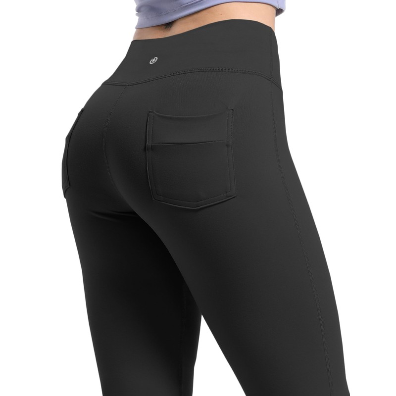 BUBBLELIME 29"/31"/33"/35"/37" Women's Straight Legs Yoga Pants Tummy Control -