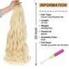 9 Packs 22 Inch French Curly Braiding Hair Synthetic Crochet